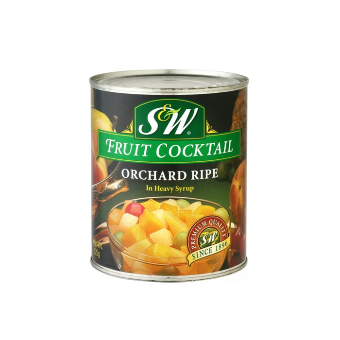3000g canned fruit cocktail in light syrup